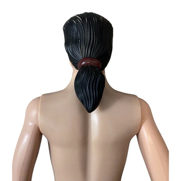 Disney Gaston Doll Beauty and the Beast Figure Black Hair Ponytail 12" Read - Picture 4 of 6